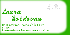 laura moldovan business card
